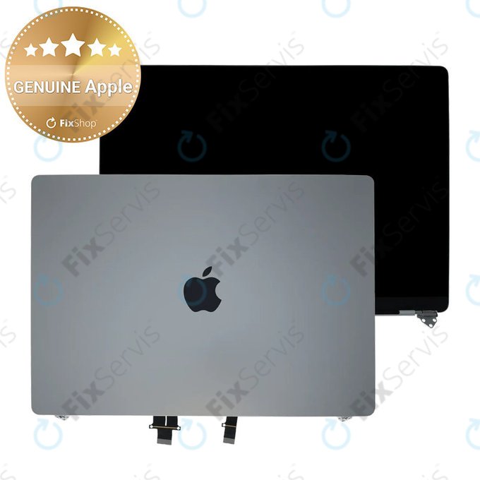 LCD displej pre MacBook Pro 16", A3403 (2024), s predným sklom a krytom, Silver, 661-42323, Genuine Apple, Genuine Apple