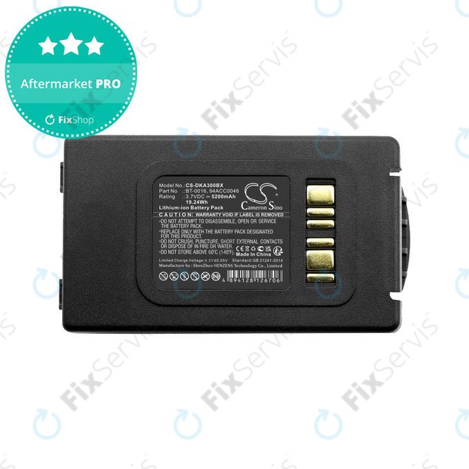 Batéria pre Datalogic Skorpio X3, Skorpio X4, 5200mAh, Li-Ion, 3.7V, BT-0016, HQ