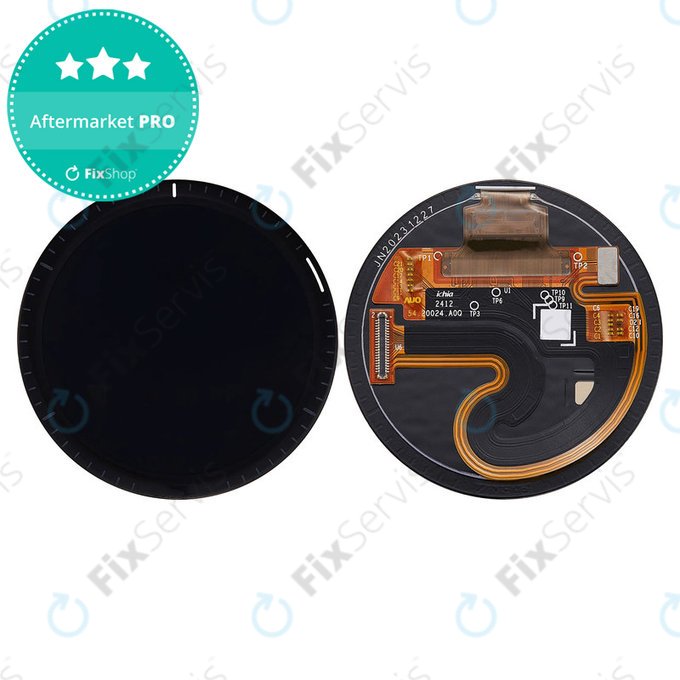 OLED displej + Dotykové sklo bez rámu (Black) pre Garmin Forerunner 965