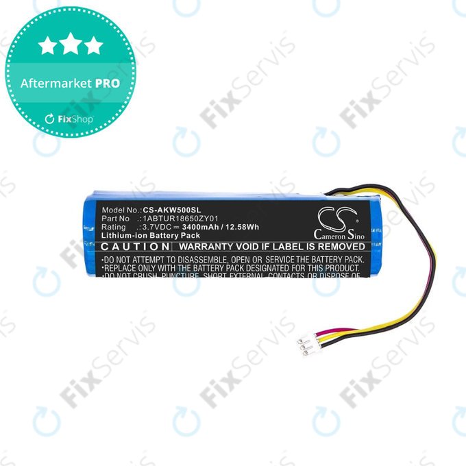 Batéria pre Akai 5000 Solo, Ewi 5000, 3400mAh, Li-Ion, 3.7V, 1ABTUR18650ZY01, HQ