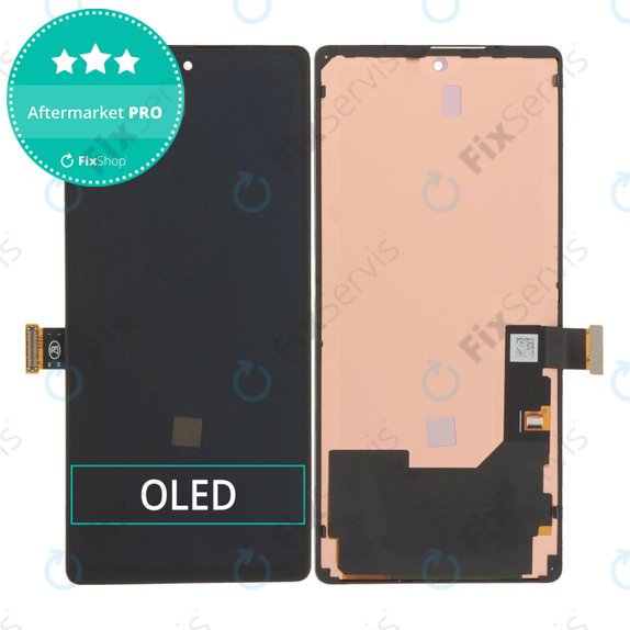 Displej OLED pre Google Pixel 6, Black, Dotykové sklo s rámom
