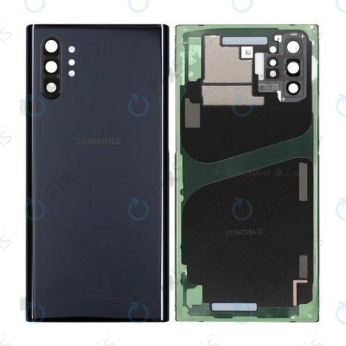Samsung Galaxy Note 10 Plus N975F - Batériový Kryt (Aura Black) - GH82-20588A, GH97-23680A Genuine Service Pack