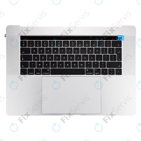 Apple MacBook Pro 15" A1707 (Late 2016 - Mid 2017) - Horný Rám Klávesnice + Klávesnica UK + Mikrofón + Trackpad + Reproduktory (Silver)