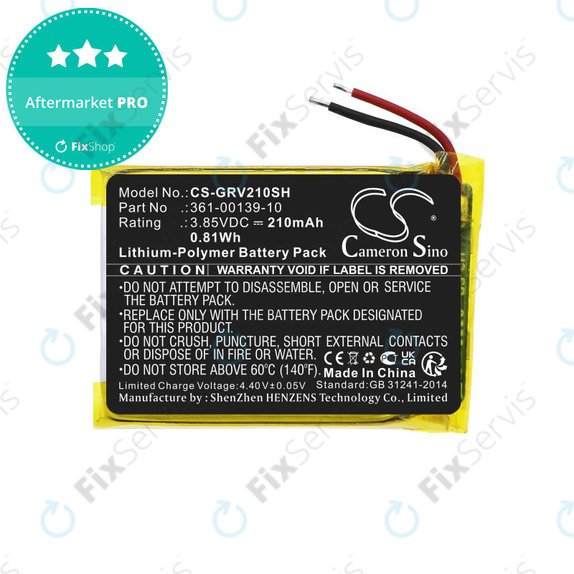 Batéria pre Garmin Venu 2, 210mAh, Li-Pol, 3.85V, 361-00139-10, HQ