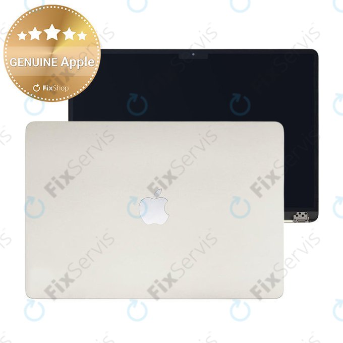 LCD displej pre MacBook Air 15", A3114 (2024), s predným sklom a krytom, Starlight, 661-40261, Genuine Apple