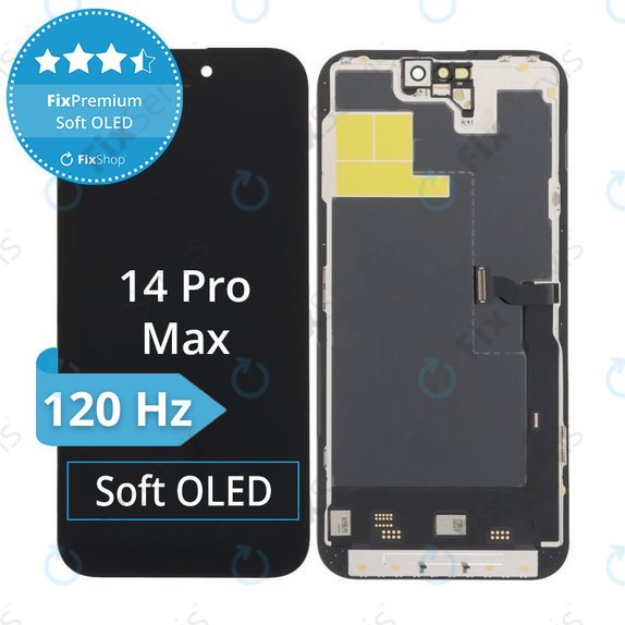 Displej Soft OLED pre iPhone 14 Pro Max, Dotykové sklo s rámom, DIAGNOSTIC