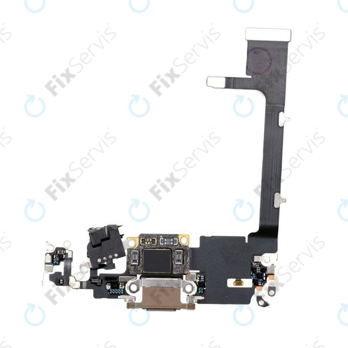 Apple iPhone 11 Pro Max - Nabíjací Konektor + Flex Kábel (Gold)