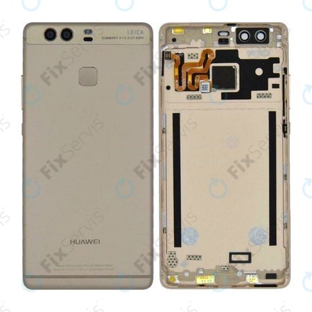Huawei P9 - Batériový Kryt + Senzor Odtlačku Prsta (Gold) - 02350STJ Genuine Service Pack