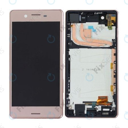 Sony Xperia X Performance F8131, F8132 - LCD Displej + Dotykové Sklo + Rám (Ružová) - 1302-3696