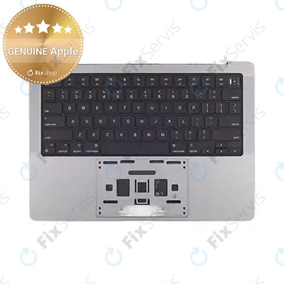 Horný rám klávesnice pre MacBook Pro 14", A2918 (Late 2023), s klávesnicou US a batériou, Space Gray, 661-35708, Genuine Apple
