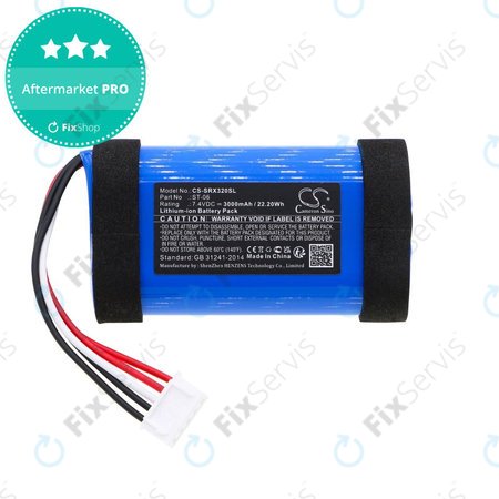Batéria pre Sony SRS-XB31, 3000mAh, Li-Ion, 7.4V, ST-06, HQ