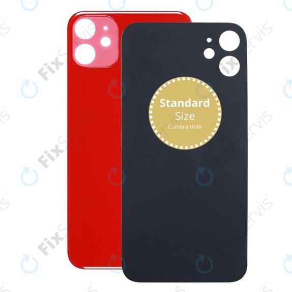 Apple iPhone 11 - Sklo Zadného Housingu (Red)