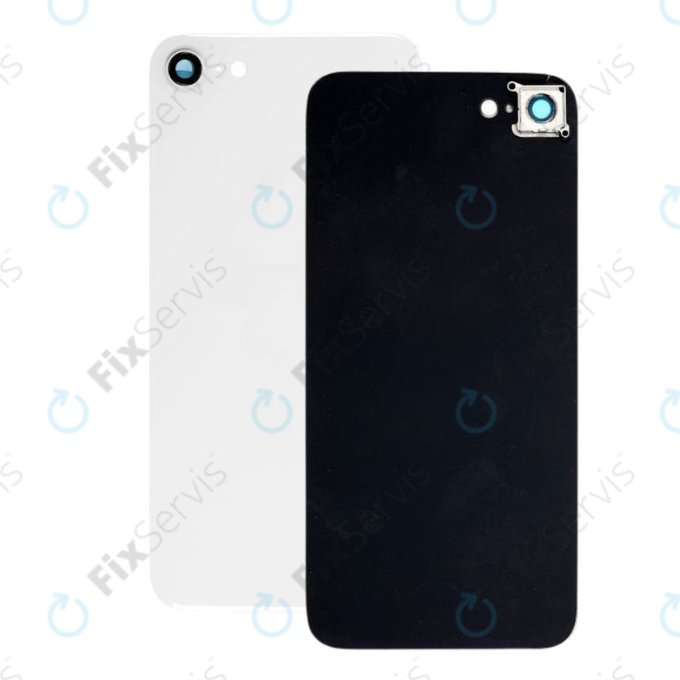 Apple iPhone SE (2nd Gen 2020) - Sklo Zadného Housingu + Sklíčko Zadnej Kamery (White)