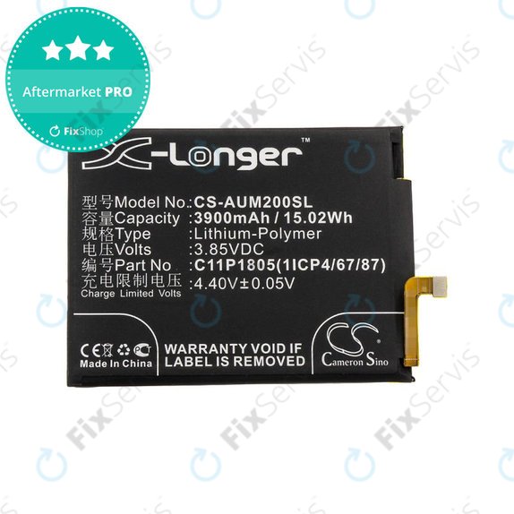Batéria pre Asus Zenfone Max M2, 3900mAh, Li-Pol, 3.85V, C11P1805 (1ICP4/67/87), HQ