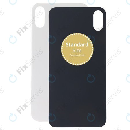 Apple iPhone XS Max - Sklo Zadného Housingu (Silver)