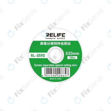 Relife RL-059D - Drôt na Separovanie LCD Displejov (0.03MM x 100M)