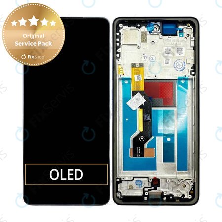 Displej pre Motorola Moto G86 5G, Dotykové sklo s rámom, Spellbound, 5D68C30474, Genuine Service Pack