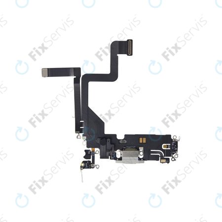 Apple iPhone 14 Pro - Nabíjací Konektor + Flex Kábel (Silver)