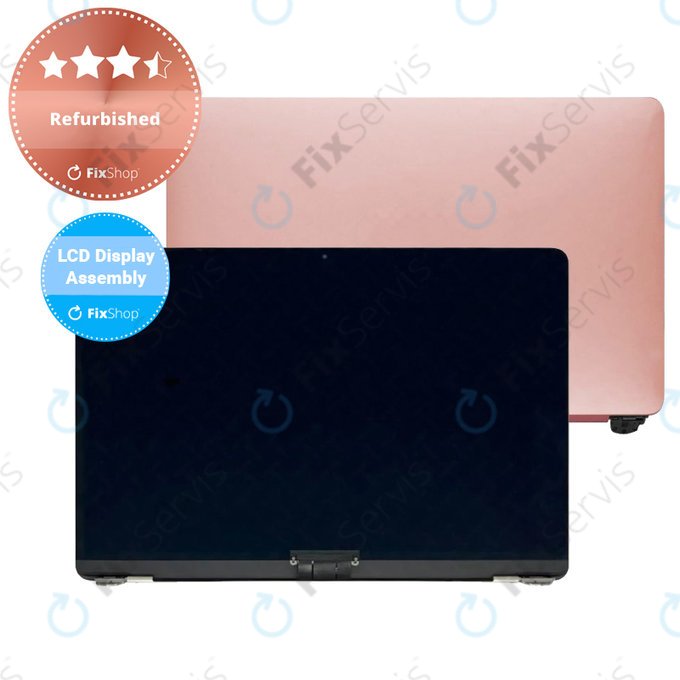 Apple MacBook Air 13" A1932 (2019), 13" A2179 (2020) - LCD Displej + Predné Sklo + Kryt (Gold) Refurbished