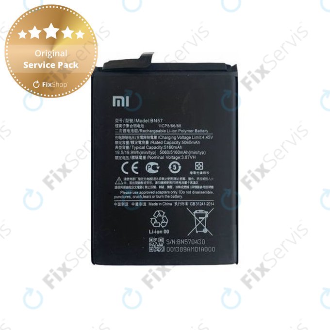 Xiaomi Poco X3 NFC, X3 Pro - Batéria BN57 5160mAh - 460200003J1G Genuine Service Pack