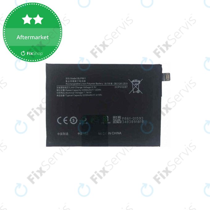 OnePlus Nord 2T CPH2399 CPH2401 - Batéria BLP861 4500mAh