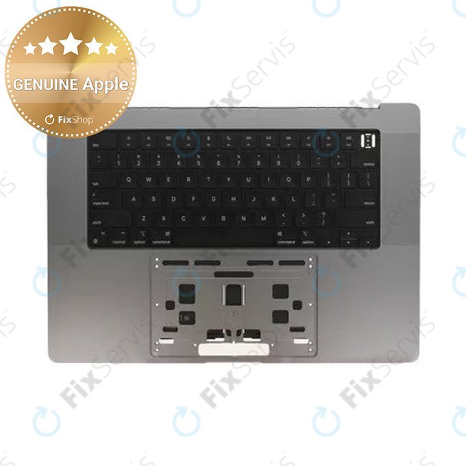 Horný rám klávesnice pre MacBook Pro 16" A2780 (Early 2023), s klávesnicou US a batériou, Space Gray, 661-32189, Genuine Apple