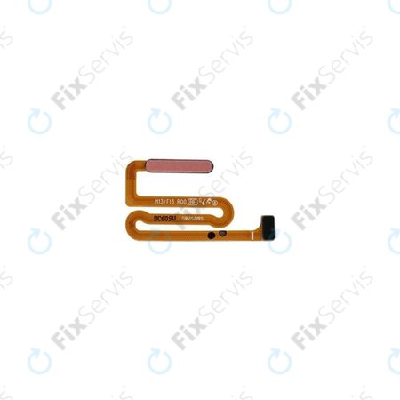 Samsung Galaxy M13 M135F - Senzor Odtlačku Prsta + Flex Kábel (Orange Copper) - GH96-15216B Genuine Service Pack