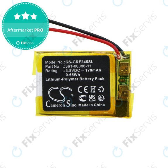 Batéria pre Garmin Forerunner 245, Forerunner 245 Music, 170mAh, Li-Pol, 3.8V, 361-00086-11, HQ