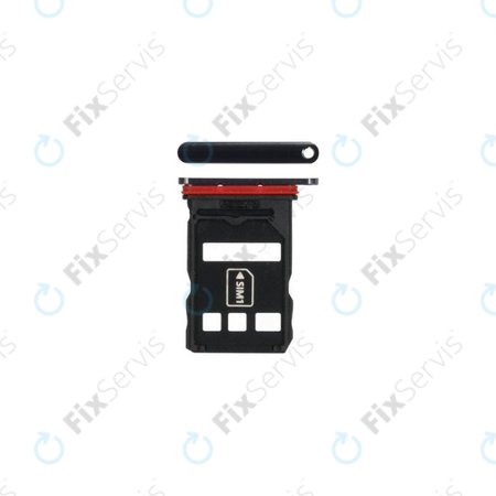 Huawei P40 - SIM Slot (Black) - 51661QTR Genuine Service Pack