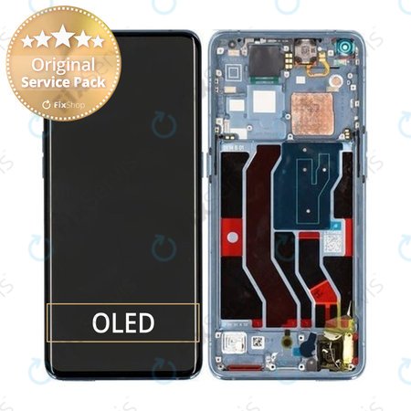 Oppo Find X3 Pro - LCD Displej + Dotykové Sklo + Rám (Blue) - 4906613 Genuine Service Pack