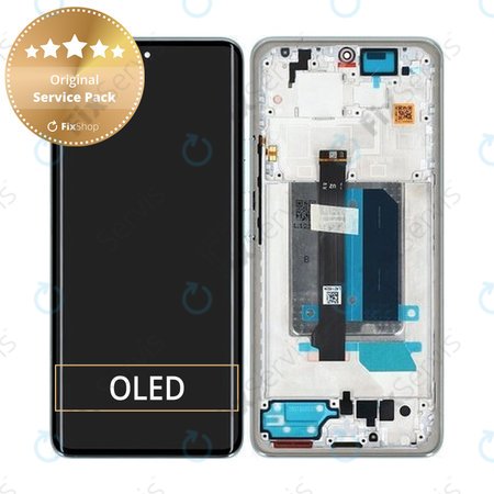 Xiaomi Redmi Note 14 Pro+ 5G 24094RAD4G - LCD Displej + Dotykové Sklo + Rám (Frost Blue) - 5600170O16U00 Genuine Service Pack