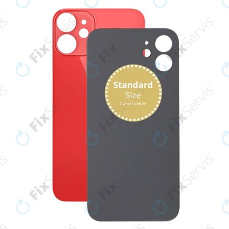 Apple iPhone 12 Mini - Sklo Zadného Housingu (Red)