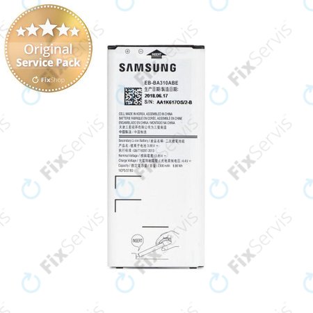 Samsung Galaxy A3 A310F (2016) - Batéria EB-BA310ABE 2300mAh - GH43-04562A, GH43-04562B Genuine Service Pack