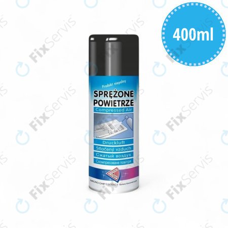 Stlačený vzduch v spreji, nehorľavý, 400 ml