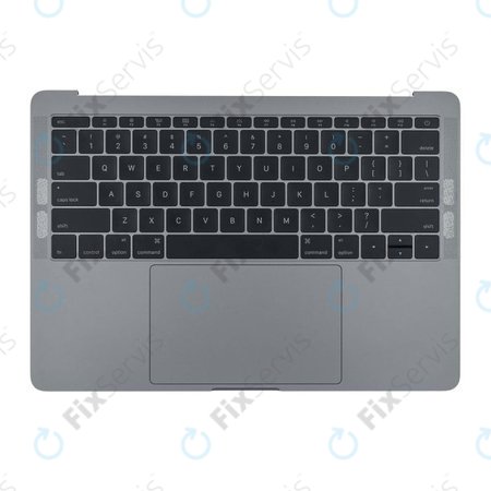 Apple MacBook Pro 13" A1708 (Late 2016 - Mid 2017) - Horný Rám Klávesnice + Klávesnica US + Mikrofón + Trackpad + Reproduktory (Space Gray)