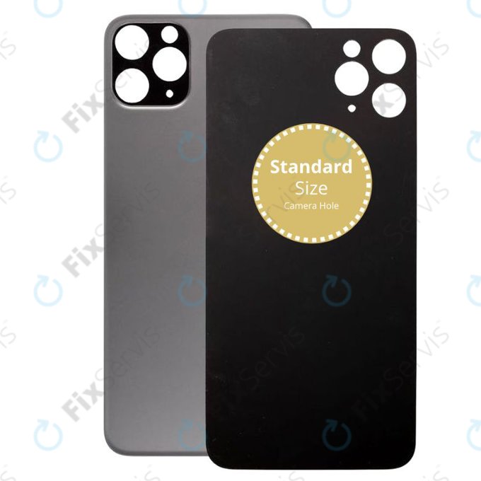Apple iPhone 11 Pro Max - Sklo Zadného Housingu (Space Gray)