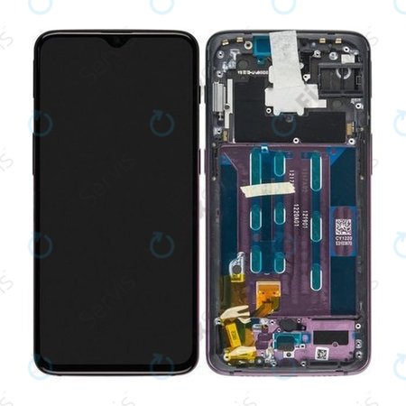 OnePlus 6T -  LCD Displej + Dotykové Sklo + Rám (Thunder Purple) - 2011100042