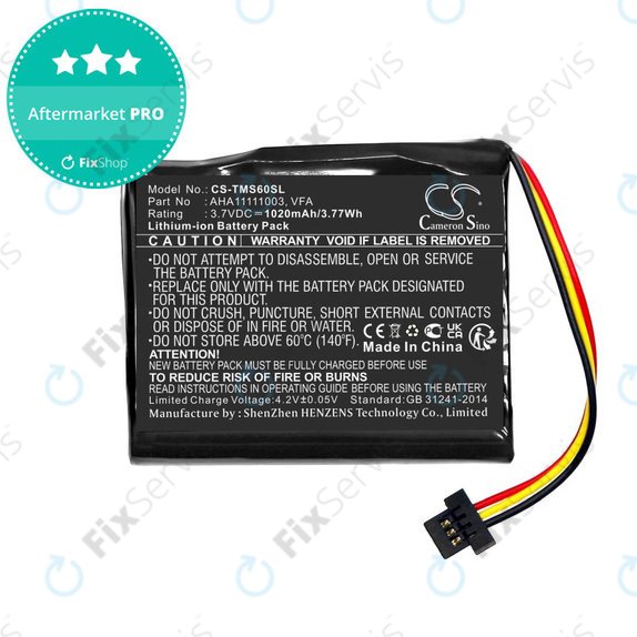 Batéria pre TomTom Start 60, 1020mAh, Li-Ion, 3.7V, VFA, HQ