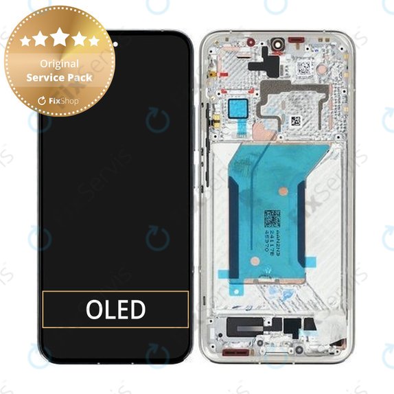 Xiaomi 14 23127PN0CC - LCD Displej + Dotykové Sklo + Rám (White) - 56000500N300 Genuine Service Pack