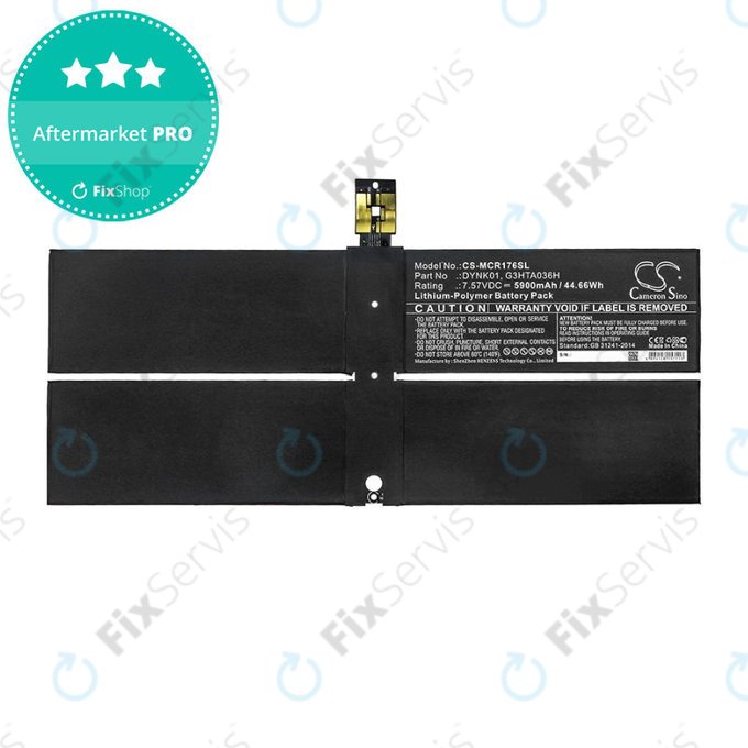 Batéria pre Microsoft Surface 1769, Microsoft Surface 1782, 5900mAh, Li-Pol, 7.57V, DYNK01, HQ