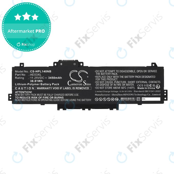 Batéria pre HP 14, 15, 3450mAh, Li-Pol, 11.25V, AE03XL, HQ
