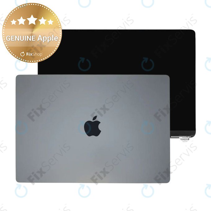 LCD displej pre MacBook Air 13", A3113 (2024), s predným sklom a krytom, Space Gray, 661-40278, Genuine Apple