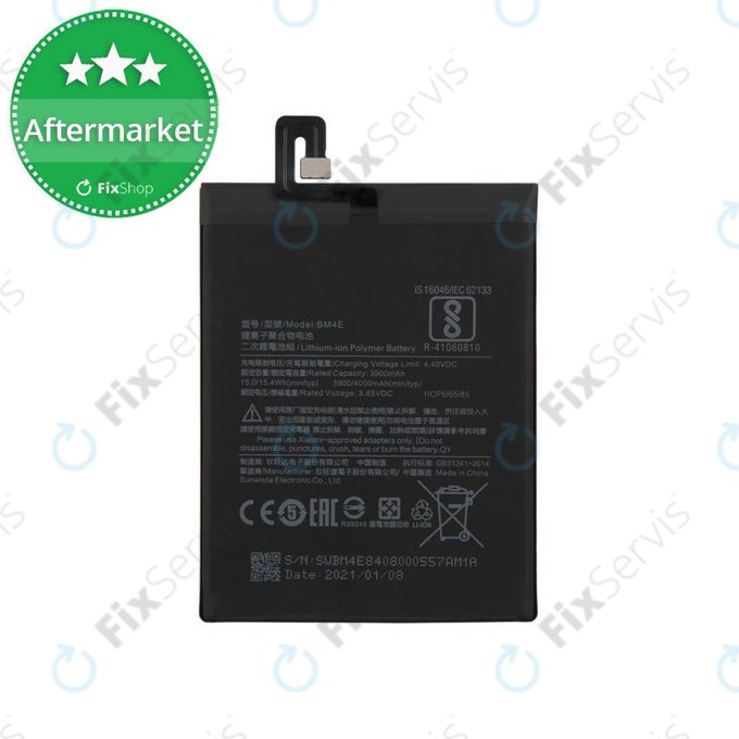 Batteria 4000mAh Per Xiaomi Pocophone F1 (BM4E, M1805E10A) - Con Set Cacciaviti