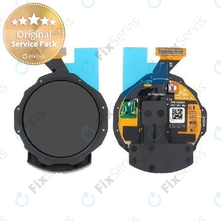 Samsung Galaxy Watch 4 Classic 42mm R885 - LCD Displej + Dotykové Sklo + Rám (Black) - GH96-14427A Genuine Service Pack