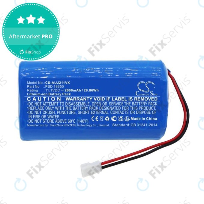 Batéria pre Aquajack 211, 2600mAh, Li-Ion, 11.1V, PSD 18650, HQ