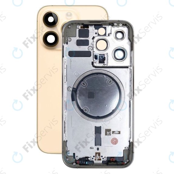 Apple iPhone 14 Pro - Zadný Housing (Gold)