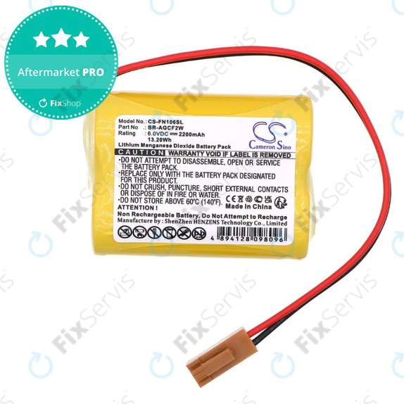 Batéria pre Beta iSV Amplifier, 2200mAh, Li-MnO2, 6V, BR-AGCF2W, HQ
