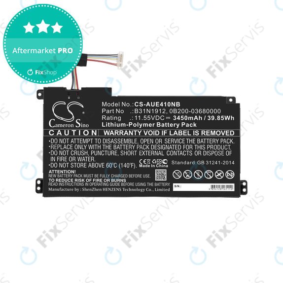 Batéria pre Asus VivoBook 14 E410ma, F414ma, L410ma, 3450mAh, Li-Pol, 11.55V, B31N1912, HQ