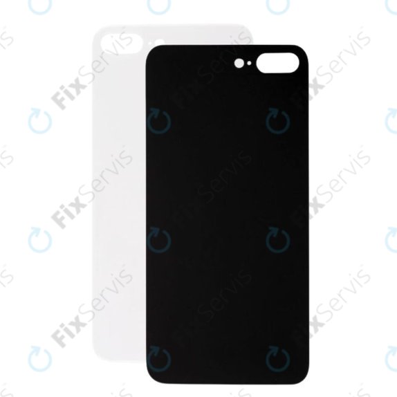 Apple iPhone 8 Plus - Sklo Zadného Housingu (Silver)