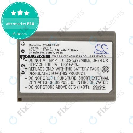 Batéria pre Olympus E-M5, 1050mAh, Li-Ion, 7.6V, BLN-1, HQ